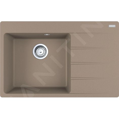 Franke Centro - Évier en Fragranite CNG 611-78 TL / 2, 78x50 cm, cachemire 114.0637.515 (1/3)