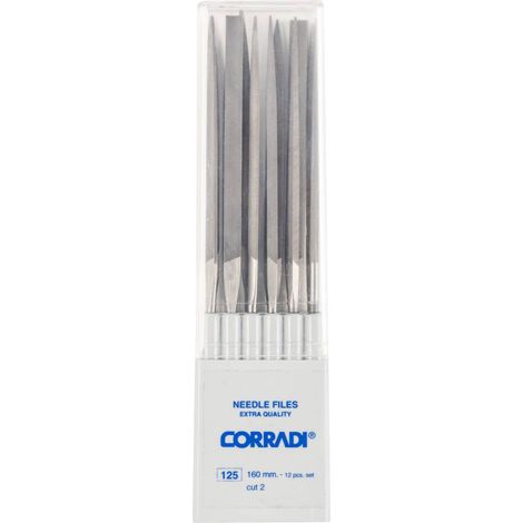 PFERD 12325164 Kit di lime ad ago CORRADI taglio svizzero 2 in scatola di plastica Lunghezza 160 mm 1 pz. (1/4)