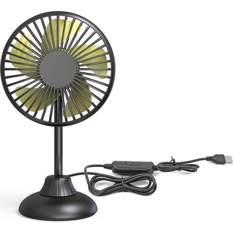 Ventilateur de voiture portable avec rotation à 360°, 3 réglages (1/5)