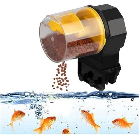 Automatischer Fischfutterautomat – Futterspender für Aquarien oder Fischbecken (1/4)