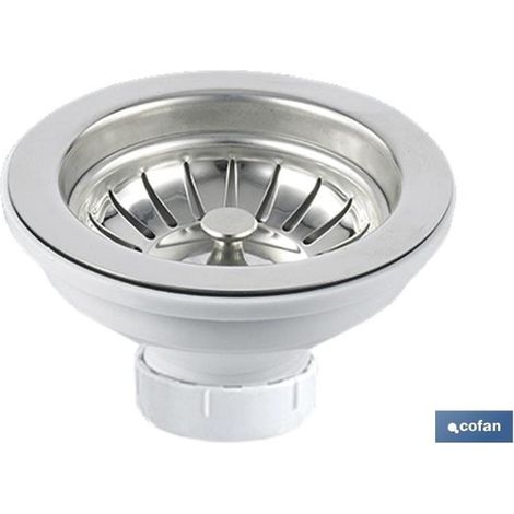 Válvula de fregadero 1½"x115 con cesta rejilla COFAN 65003007