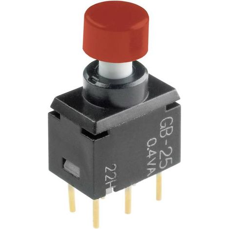 NKK Switches GB25AH GB25AH Pulsante 28 V DC/AC 0.1 A 2 x On / (On) Momentaneo 1 pz.