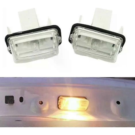 Stück Kennzeichenbeleuchtung für die hintere Stoßstange für Peugeot 206, 207, 306, 307, 406, 407, 5008 und Citroen C3, C4, C5, Picasso, Berlingo (1/4)