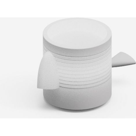 Vaso luminoso da esterno in polietilene con LED ricaricabile Jago