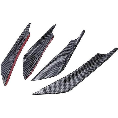 Stoßstangenlippe/Canard-Splitter/Diffusor für Mitsubishi Lancer EVO X, Kratzschutz, Schwarz – Kohlefaser