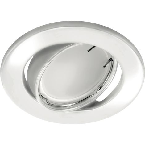 Anneau décoratif blanc - acier - orientable - LED GU10 MR16 - 88x88mm - STRÜHM (1/2)