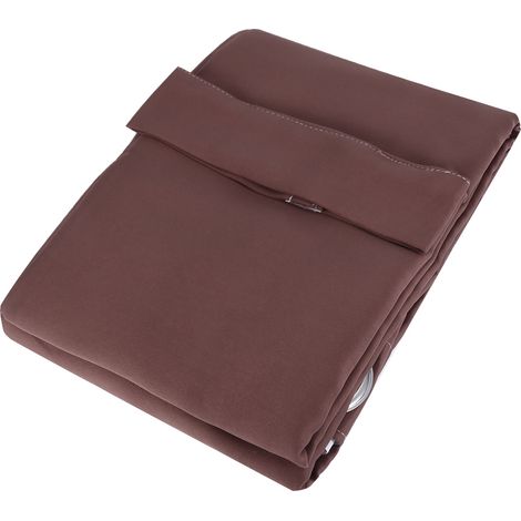 Rideau Voilant Polyester - Occlusion Lumière Modérée - Pour Chambre Salon - Anneaux Métalliques - 140 x 250 cm - Beige (1/5)
