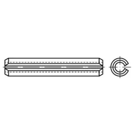 [NEUWERTIG] B-Ware Reyher Spannstifte Hülsen Federstahl Iso 8752 Geschlitzt Schwer 30x80 10 Stück