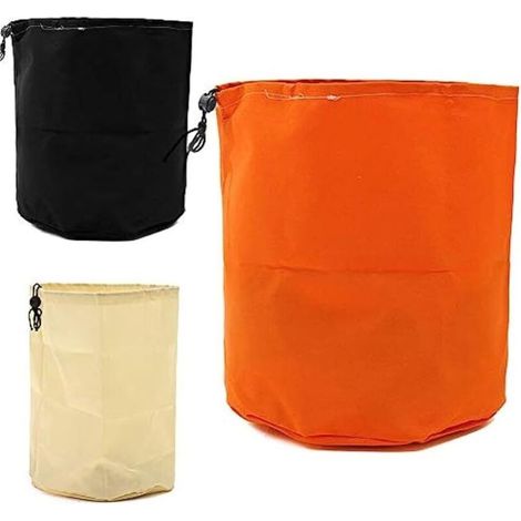 Set mit 3 Staubschutzhüllen für Rasenmäher mit Kordelzugverschluss, entwickelt zum Schutz des Motors und von Hochentaster-Sägen (Orange + Beige + Schwarz)