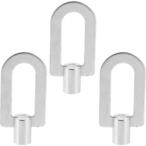 Kit D'anneaux de Débosselage Argenté 3 Pièces en Aluminium, Système de Débosselage Automobile 6mm Réparation de Carrosserie Automobile pour Tôle et Carrosserie de Voiture (1/5)