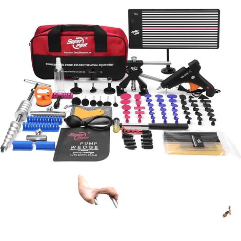 Outils PDR, Outil de Réparation de Bosses sans Peinture, Retire-Bosse de Voiture Facile à Utiliser, Kit Professionnel (1/5)