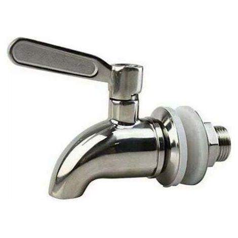 Robinet en laiton chromé pour purificateur d'eau – Acier inoxydable 304 – Ouverture 16mm – Mécanisme anti-fuite à quart de tour - BERKEFELD-16mm