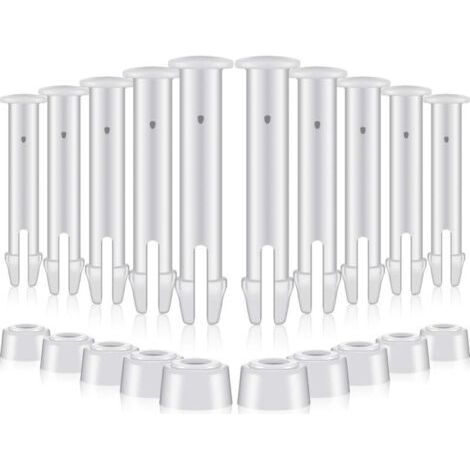 12 Pièces Goupilles en Plastique pour Intex Round Metal Frame Pools Pièces de Rechange pour Joints de Piscine pour Joints de Piscine,Remplacement de pièces de Rechange Joint Pins(6cm/2.36in) (1/4)