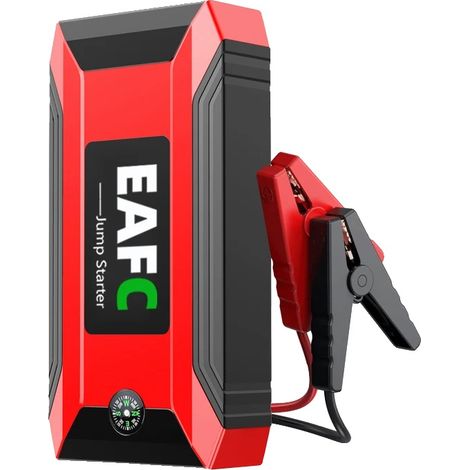 Auto-Starthilfe, 8000mAh Powerbank, Notfall-Taschenlampe, Rot (1/2)