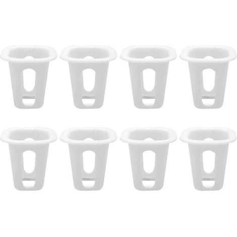 50 paniers de culture hydroponique carrés sans terre pour la maison (blanc) (1/5)