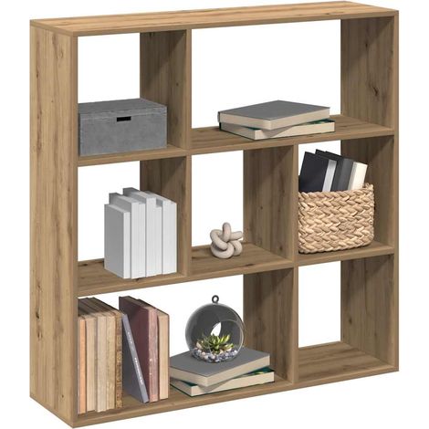 Room Divider Bookcase Artisan Oak 102x29x103.5 cm Engineered Wood vidaXL (1/5)