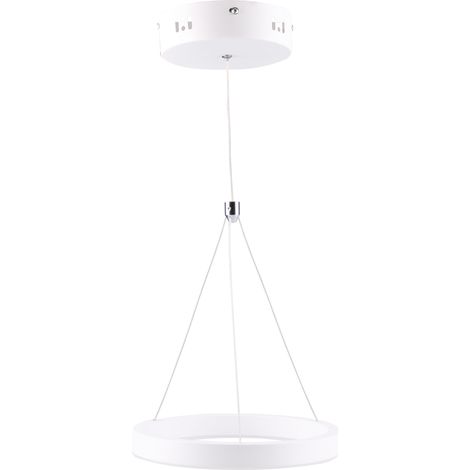 Suspension LED Fokko Ø20cm 9W 4000K blanche Polux (1/2)