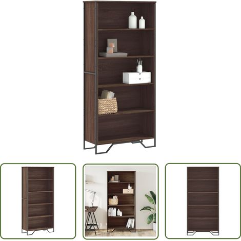 vidaXL Bibliothèque chêne marron 80x31x169 cm bois d'ingénierie (1/5)