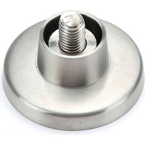 Soporte pared para tubo cabina sanitaria fenólica Acero Inoxidable 25mm (1/2)