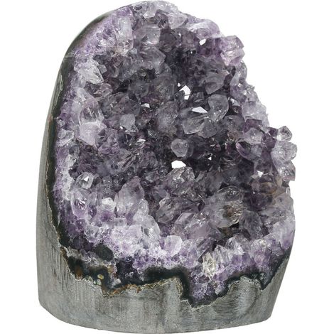 Geoda de amatista púrpura oscuro, geoda de cristal de amatista natural, piedra curativa (1/5)