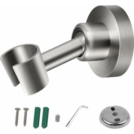 Beijiyi – Support de pommeau de douche en acier inoxydable 304 – Réglable à 360° – Installation par perforation – Compatible surfaces lisses