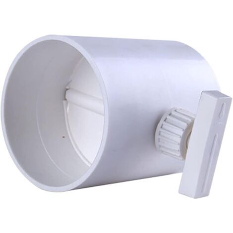 Vanne papillon ABS 200mm – Valve de régulation pour tuyau PVC – Contrôle précis du débit d'air – Pour installations basse température