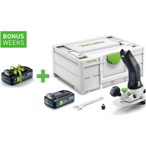 FESTOOL Akku-Modul-Kantenfräse MFKC 700 KA EB-Basic + Tabless Akkupack BP 18 TBX 4 C-ASI - 578013A (1/4)