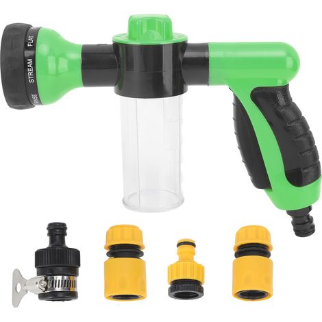 Buse de Lavage pour Chien Ergonomique avec Pulvérisateur et Distributeur de Savon Épais Vert (1/5)