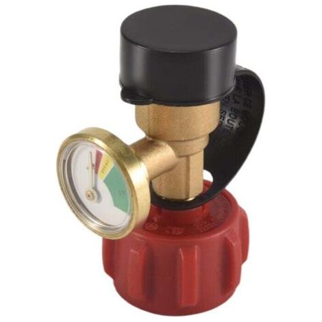 BARKBUSTERS  Indicateur Niveau Gaz Propane Universel Détecteur Fuite Jauge Pression Réservoir pour Gril Chauffage (1/4)