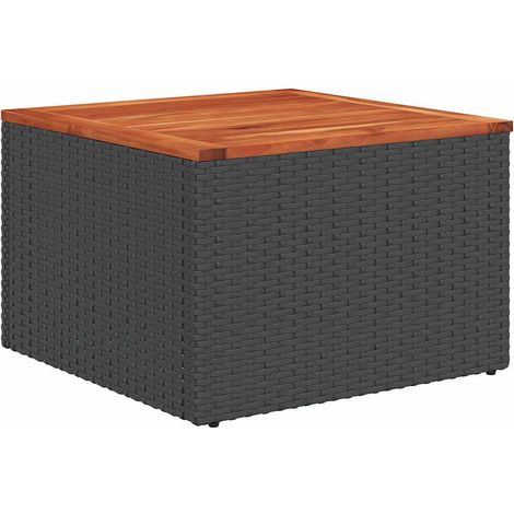 Maison Exclusive - Set Divani da Giardino 13 pz con Cuscini Nero in Polyrattan (1/5)
