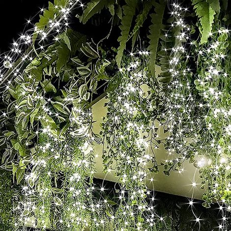 Guirlande Lumineuse Solaire - 200 LED - 8 Modes Éclairage - Étanche IP44 - Pour Décoration Intérieure Extérieure - Lot de 2 (1/5)