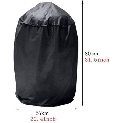 Housse Barbecue - Imperméable - Pour Grill Gaz et Charbon - Taille S 58x77 cm - Noir (1/3)