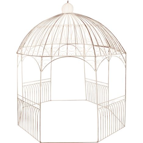 Pergola Hierro 304X304X332 Cenador Blanco (1/4)