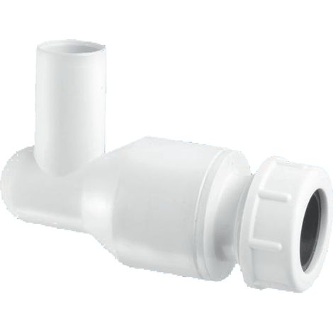 McAlpine R29-NRV 90° Elbow with integral Non-Return Valve Plain Tail Inlet x 19/23mm Universal Outlet (1/2)