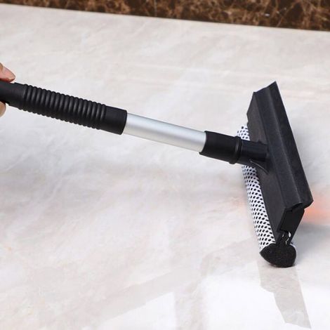 Raclette télescopique, brosse à vitres domestique, brosse à vitres double face, fournitures de voiture, grattoir à vitre Étiquette (1/4)