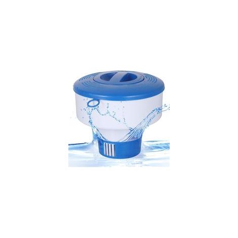 Distributeur de chlore flottant pour piscines, distributeur de pastilles ou de granulés de chlore, flotteur chimique pour piscine, diffuseur de chlore (sans chlore)