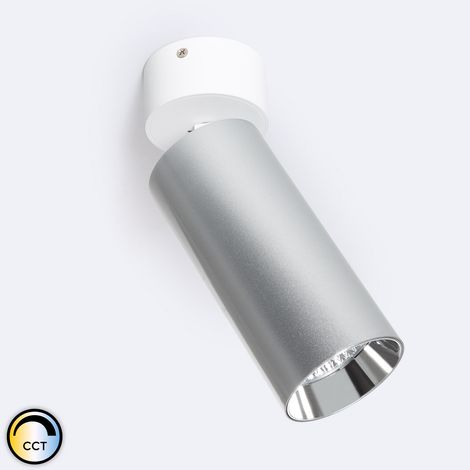 Applique LED Superficie 30W Alluminio Misoh (2700K - 4000K - 6000K) 38º Bianco - Argento CCT (1/5)