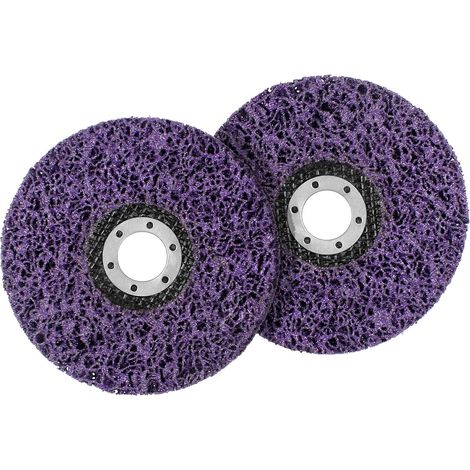 Disque Abrasif pour Meuleuse d’Angle 2 Pcs Disque de Nettoyage en Acier Inoxydable 125mm Disque de Nettoyage Abrasif pour Enlever la Rouille de la Peinture Accessoire de Meuleuse d’Angle GROOFOO (1/5)