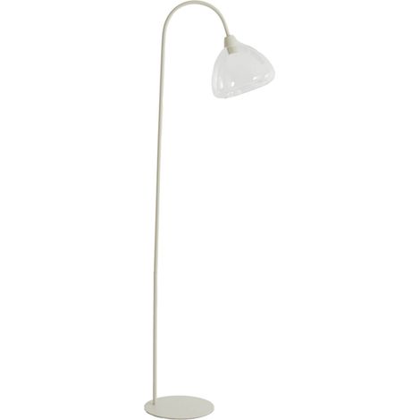 Light & Living - stehlampe - Bisho - beige - glas - stehlampe -