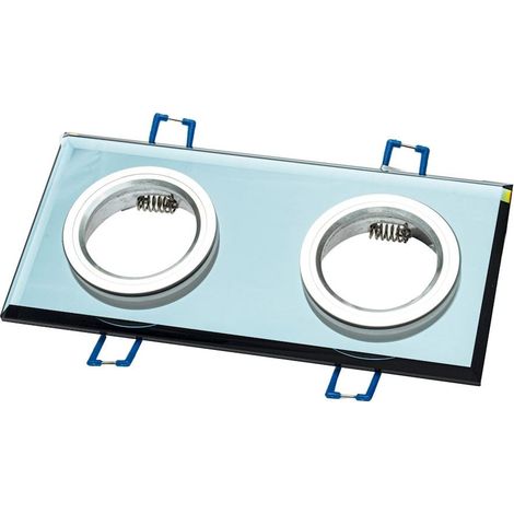Faretto incasso quadrato 2xGU10 35W nero Eko-Light EKOS926 (1/5)