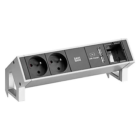 Bachmann Steckdosenleiste 2xUTE 1xUSB 902.432