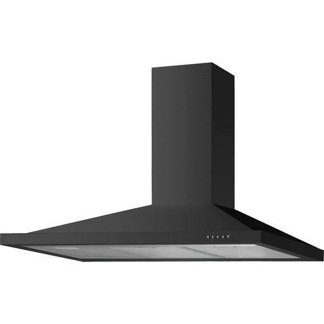 Econolux ART10942 100cm Chimney Cooker Hood Black