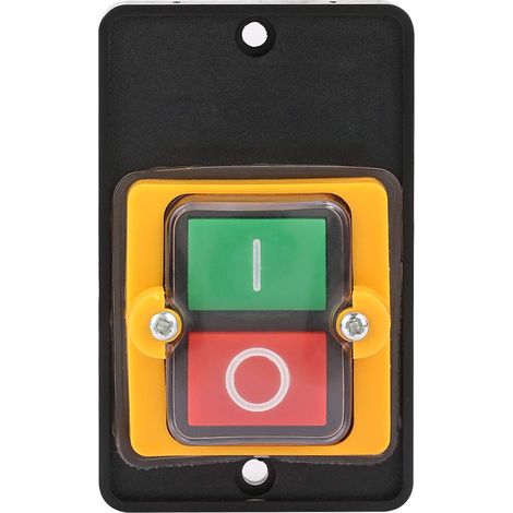Bouton de Commutateur de Machine de Commutateur de Bouton-Poussoir, ac 220V / 380V 10a, Incorporant Le Bouton Marche/arrêt Imperméable Et antipoussière