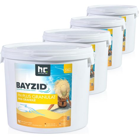 Höfer Chemie Gmbh – Granulés pH Plus BAYZID 20 kg – Régulateur de pH à dissolution rapide – Pour piscine – pH optimal 7,0 - 7,4 (1/4)