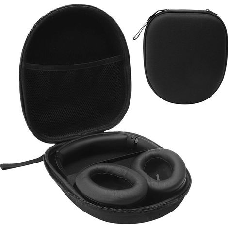 1 étui rigide pour casque, EVA imperméable, fermeture éclair métal, compartiment filet + élastique, 21 x 18 x 6 cm (1/5)