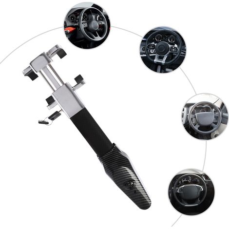 Car Steering Wheel Lock Heavy Anti-Theft Device Car Steering Wheel Lock With Alarm (1/5)