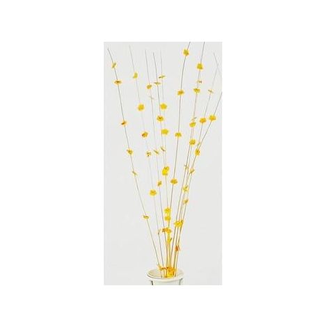 Bouquet de petites fleurs jaunes, 90 cm (lot de 10)