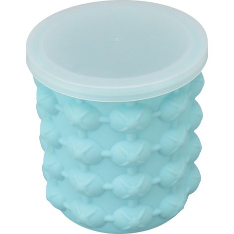 Moule à glaçons double bac à glace en silicone isolant, idéal pour rafraîchir vos cocktails. Dimensions : 13,5 x 13,5 x 14 cm / 5,31 x 5,31 x 5,51 pouces. (1/5)