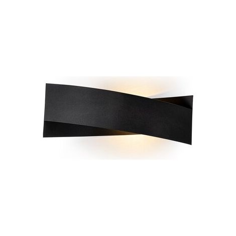 Aplique de pared, metal , negro, 31x10x11, casquillo 1 x G9