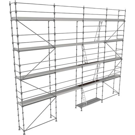 Lot echafaudage 130 M² - R200 PROGRESS FIRST (lisses) - TUBESCA COMABI - 12 m (1/5)